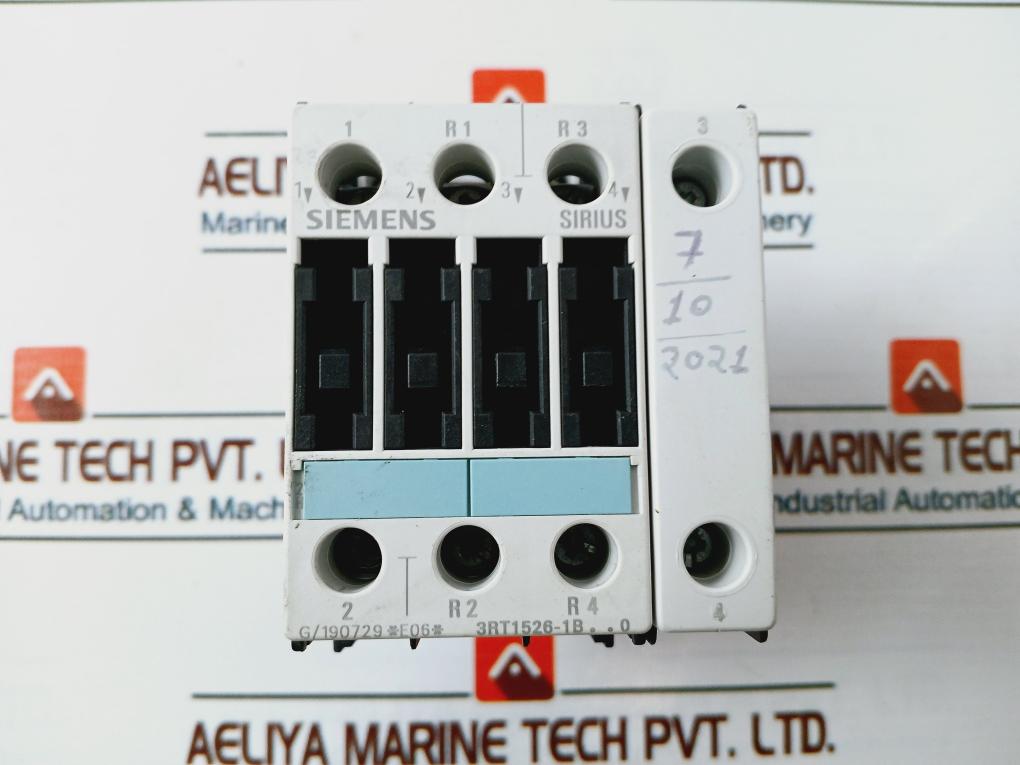 Siemens 3Rt1526-1Bp40 Sirius Contactor 4 Pole 50/60Hz