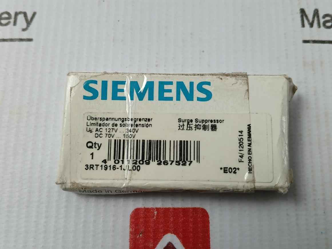 Siemens 3Rt1916-1Jl00 Varistor Surge Suppressor