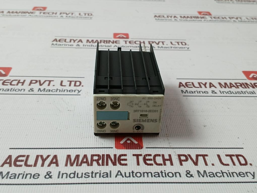 Siemens 3Rt1916-2Ed31 Solid-state Time-delay Relay Ac 200-240V Iec 255 Vde 0660
