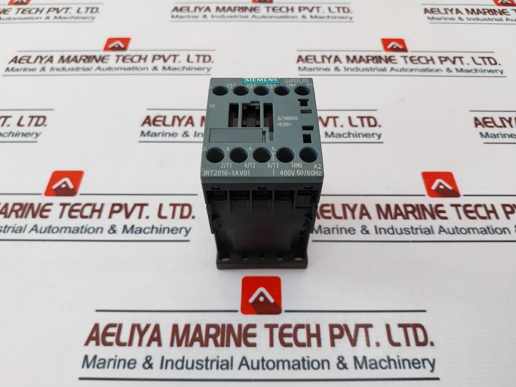 Siemens 3Rt2016-1Av01 Power Contactor 0.8-1.2 Nm 3 Pole 400V 50/60Hz