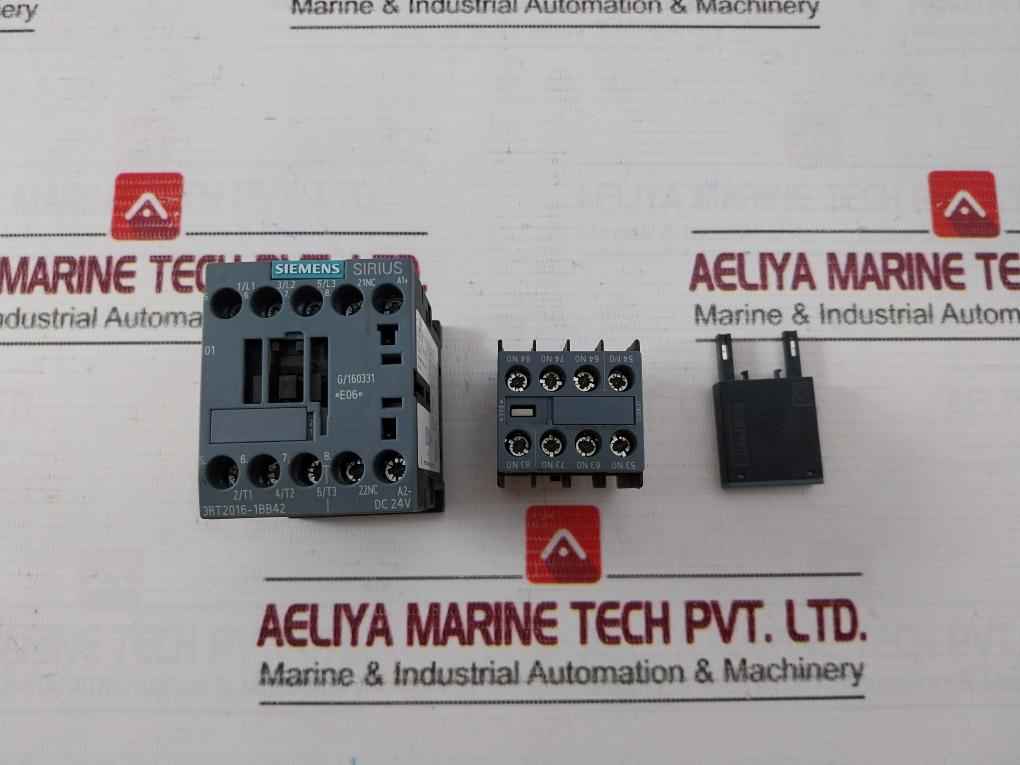 Siemens 3Rt2016-1Bb42 Contactor 12V-250V 24V A600/Q600 50/60Hz