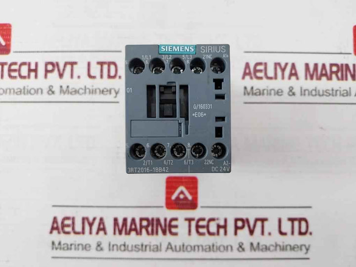 Siemens 3Rt2016-1Bb42 Contactor 12V-250V 24V A600/Q600 50/60Hz