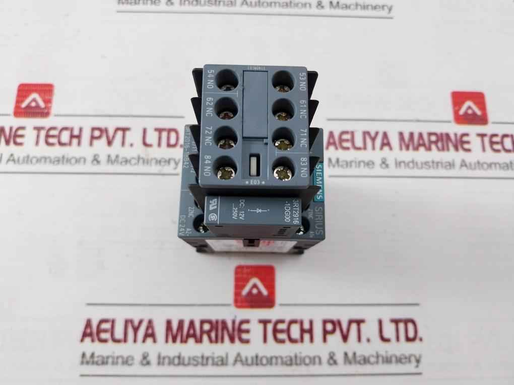 Siemens 3Rt2016-1Bb42 Power Contactor 10A 75°C