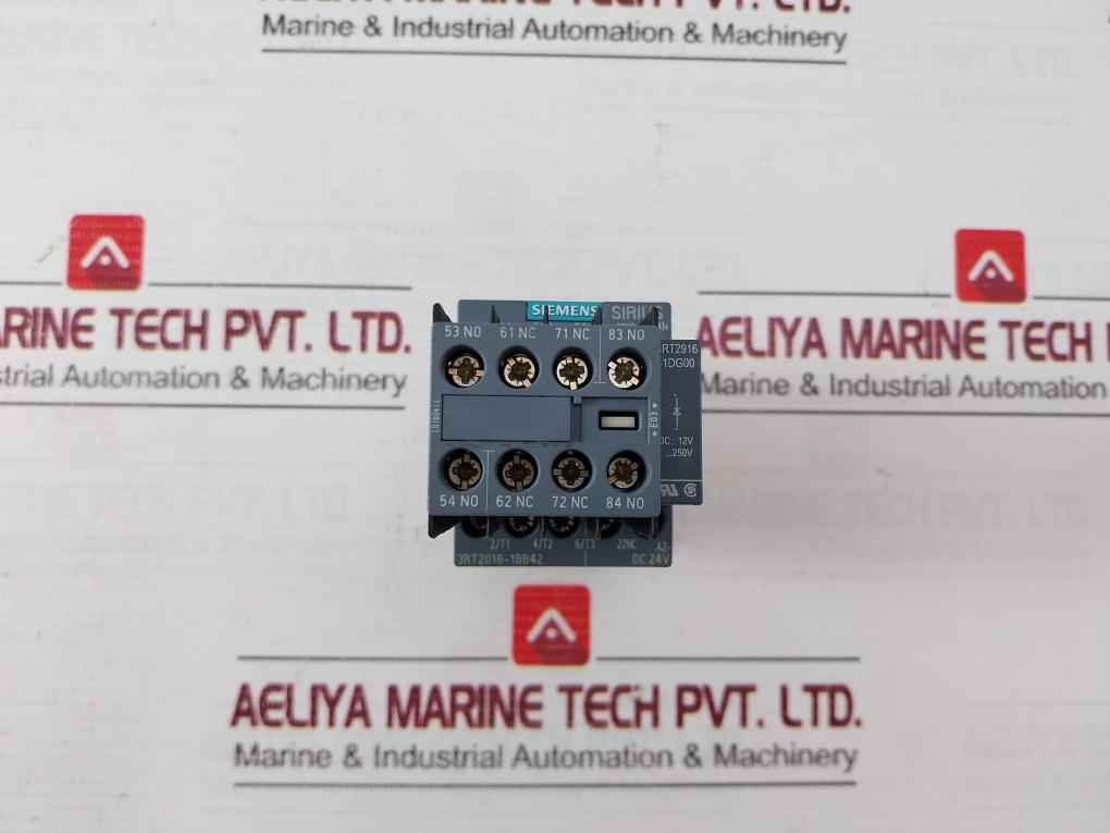Siemens 3Rt2016-1Bb42 Power Contactor 10A 75°C