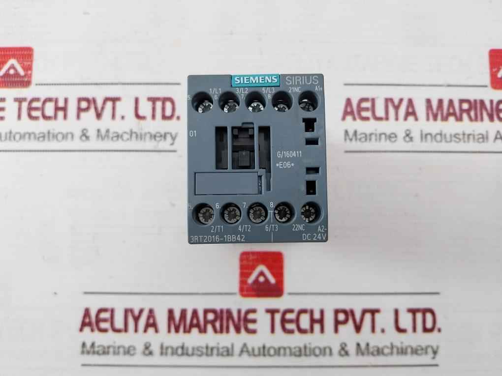 Siemens 3Rt2016-1Bb42 Power Contactor 10A 75°C