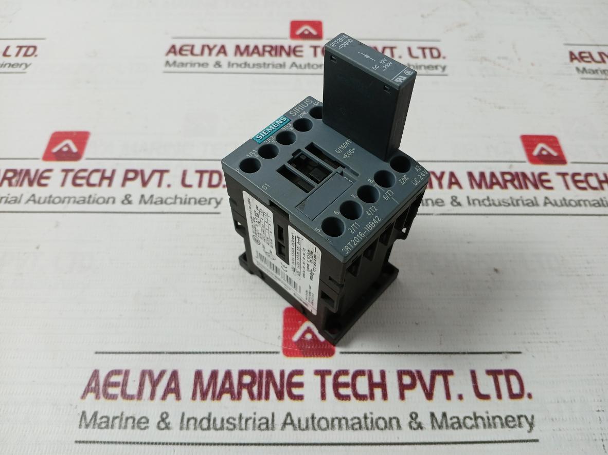 Siemens 3Rt2016-1Bb42 Power Contactor 50/60Hz 12V-250V 75C