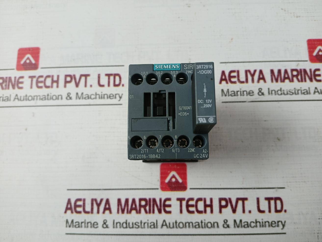 Siemens 3Rt2016-1Bb42 Power Contactor 50/60Hz 12V-250V 75C