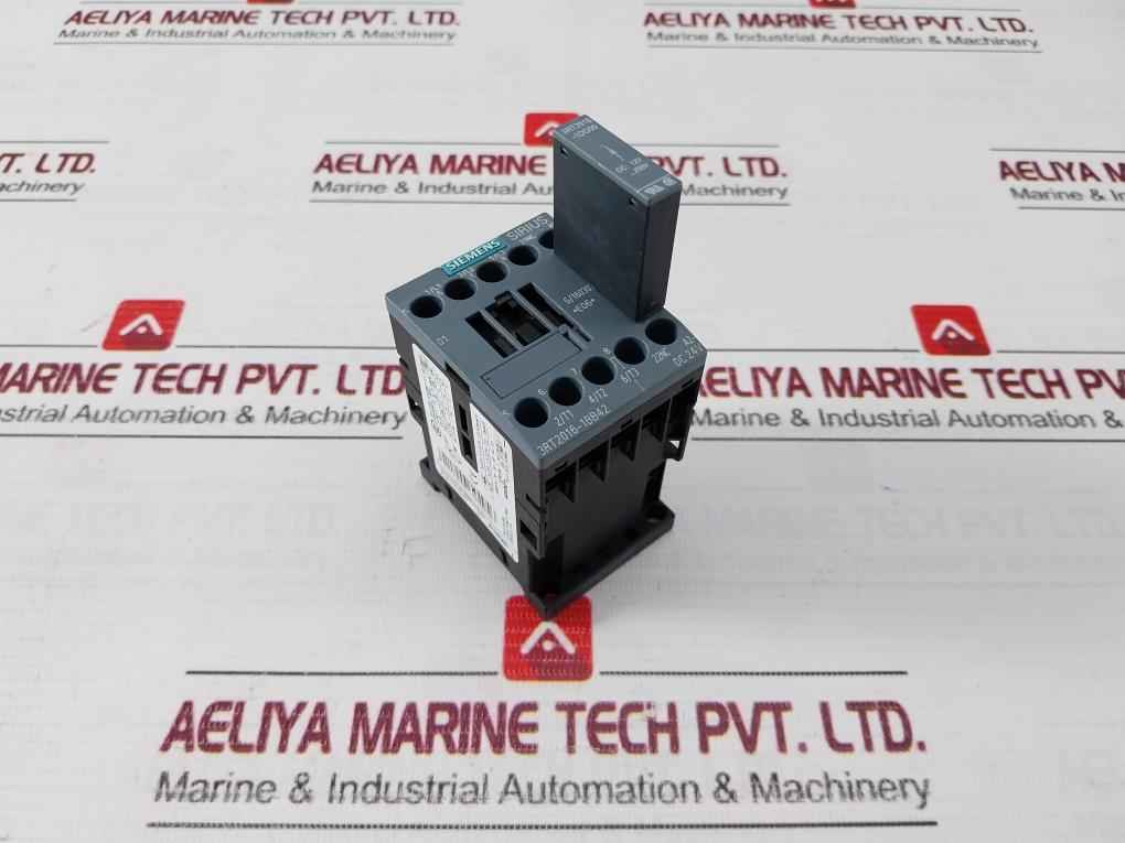 Siemens 3Rt2016-1Bb42 Power Contactor 50/60Hz 20A 600V
