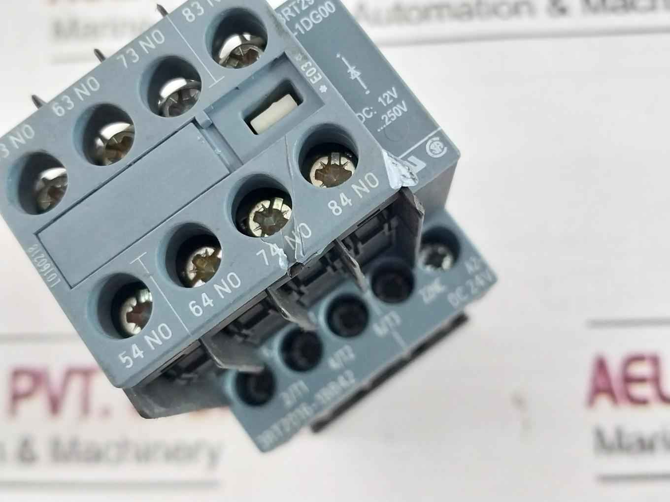 Siemens 3Rt2016-1Bb42 Power Contactor Dc 24V 22A 690V