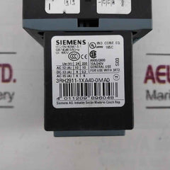 Siemens 3Rt2016-1Bb42 Power Contactor Dc 24V 22A 690V