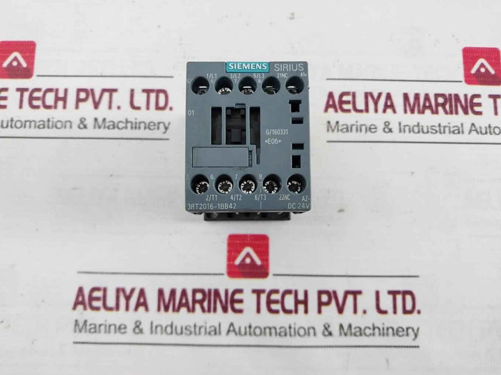 Siemens 3Rt2016-1Bb42 Power Contactor Dc 24V 690V 5Ka 600V Pz 2,5-6Mm