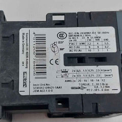 Siemens 3Rt2016-1Bb42 Power Contactor With Surge Suppressor 20A 600V Csa B44.1