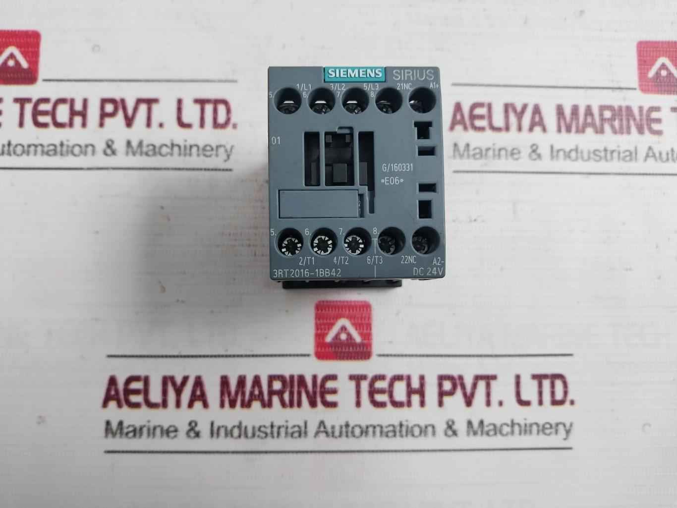 Siemens 3Rt2016-1Bb42 Power Contactor With Surge Suppressor 20A 600V Csa B44.1