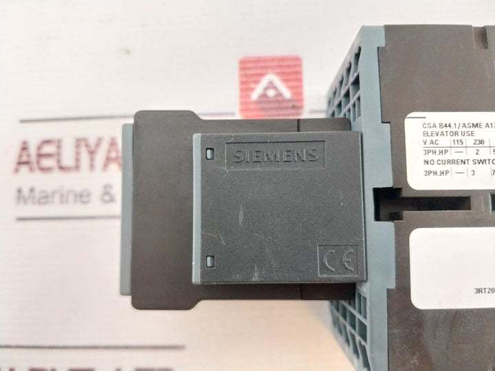Siemens 3Rt2017-2Bb42, 3Rh2911-2Fa22 Contactor W/ Surge Arrestor 3Rt2916-1Dg00