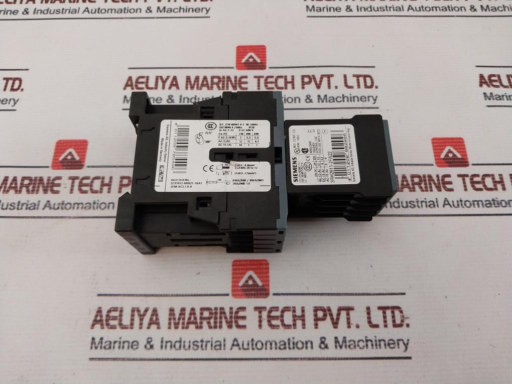 Siemens 3Rt2017-2Bb42, 3Rh2911-2Fa22 Contactor W/ Surge Arrestor 3Rt2916-1Dg00