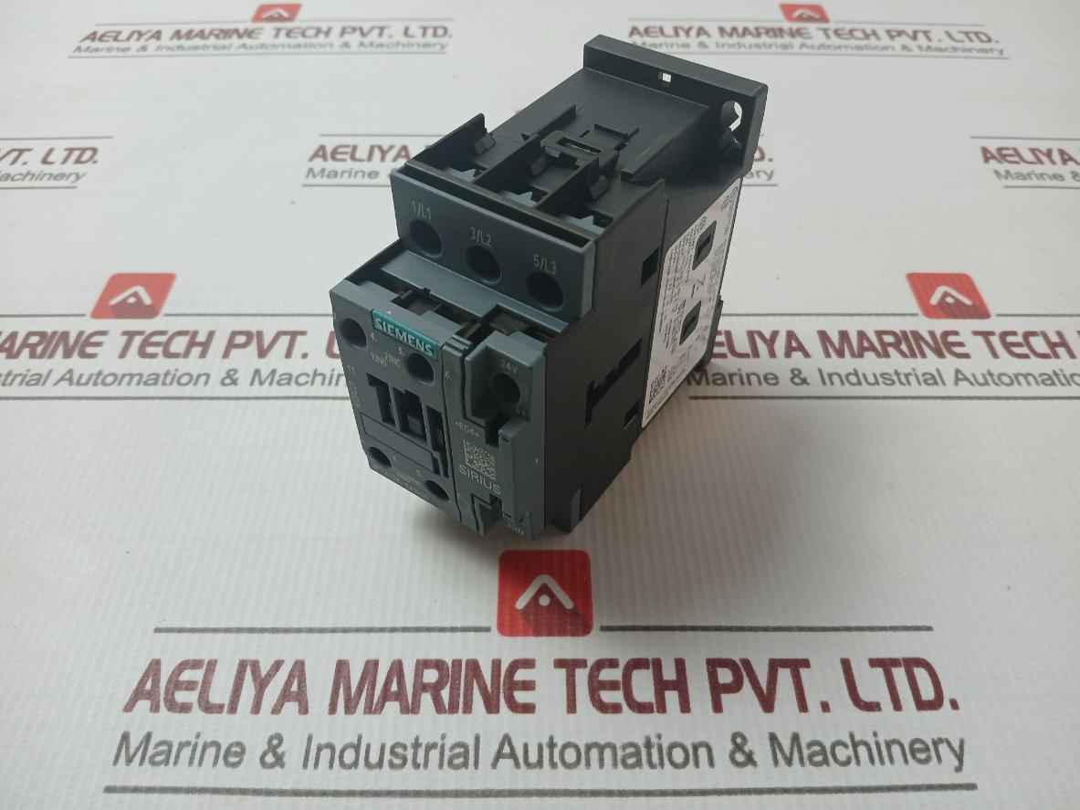 Siemens 3Rt2026-1Ab00 Sirius 3 Pole Power Contactor 24 Vac 25A 11W