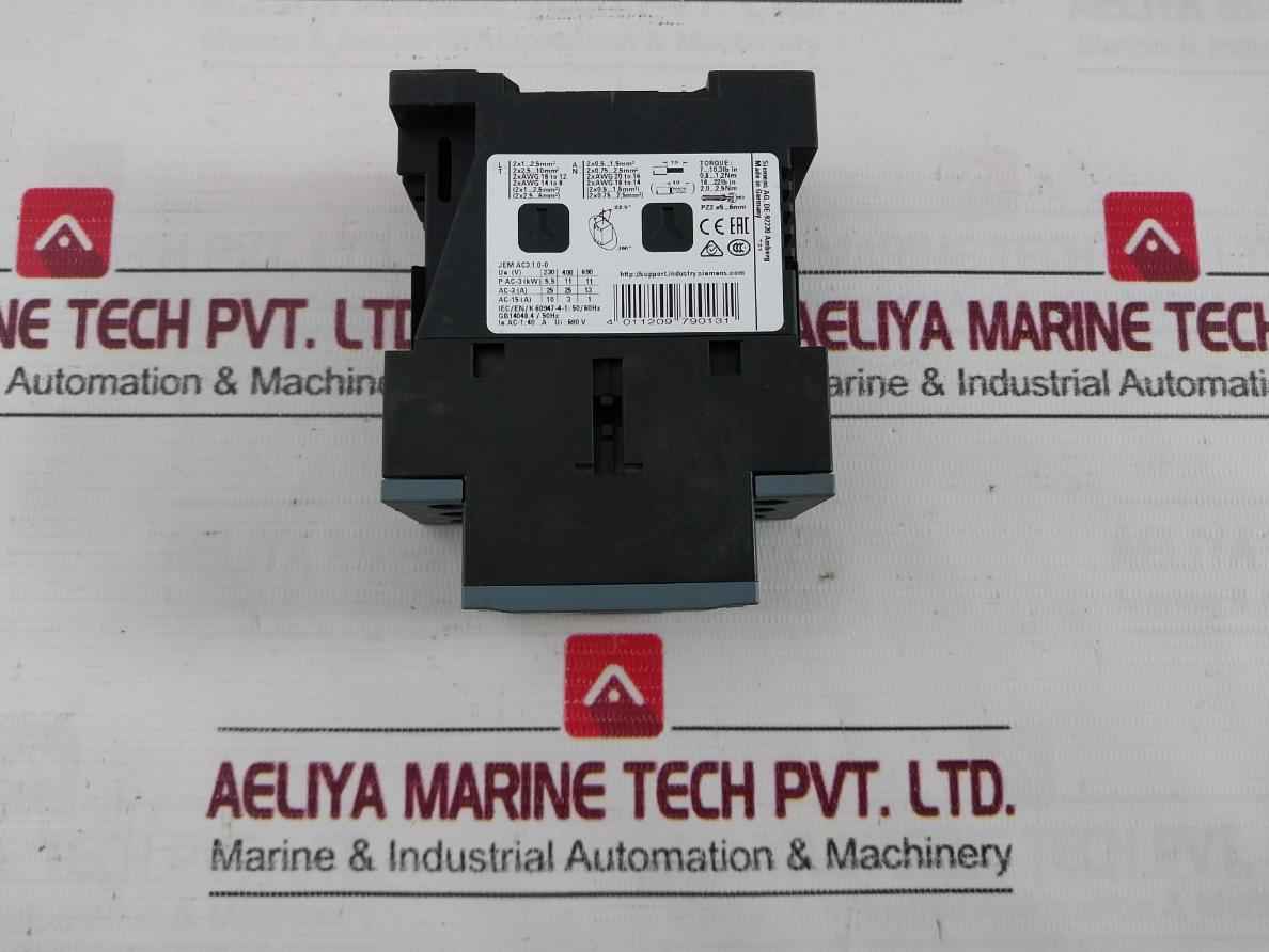 Siemens 3Rt2026-1Bb40 Power Contactor 24V Dc 690V 40A