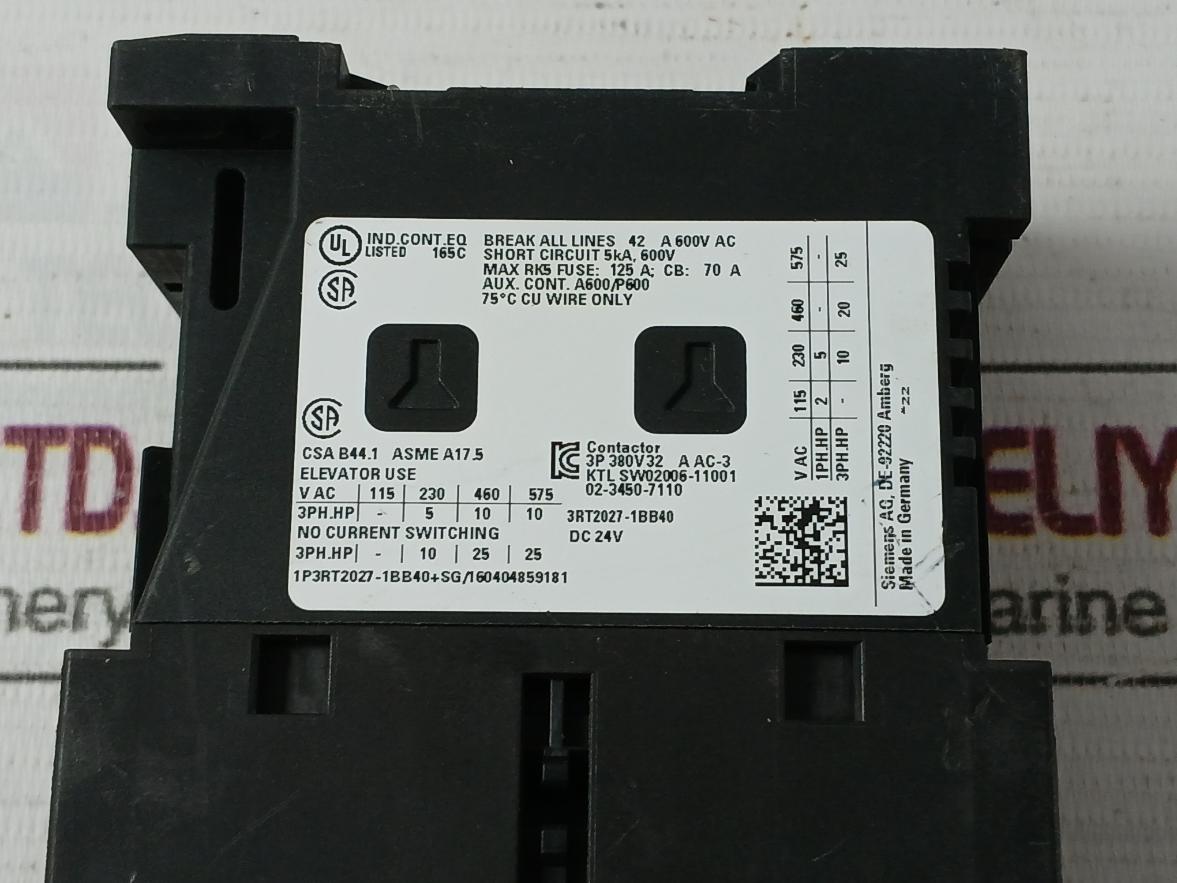 Siemens 3Rt2027-1Bb40