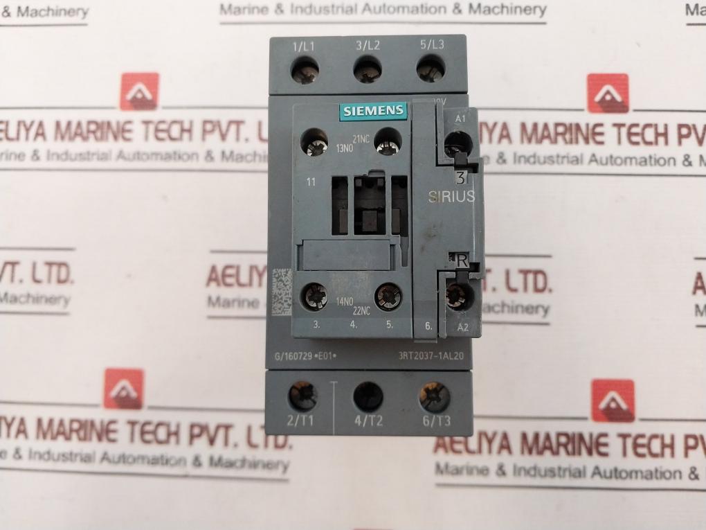 Siemens 3Rt2037-1Al20 Contactor 80A 230V 50/60Hz