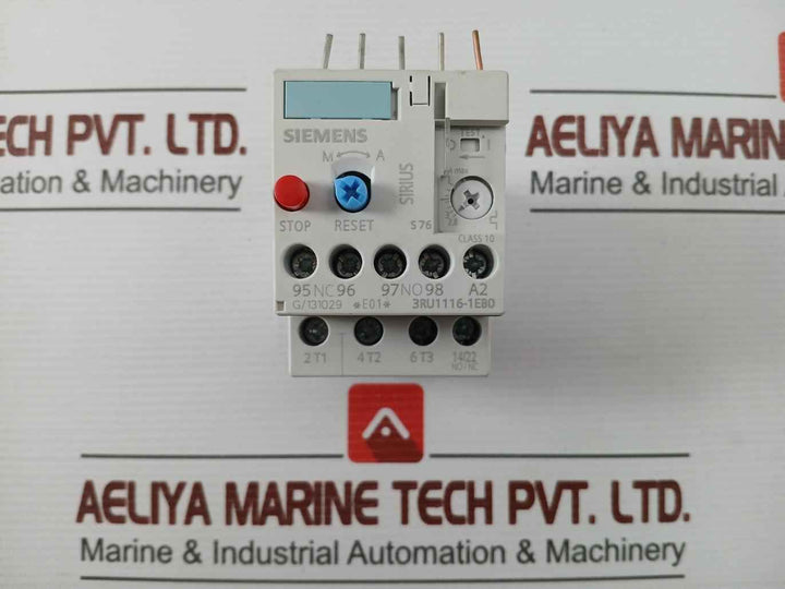 Siemens 3Ru1116-1Eb0 Thermal Overload Relay