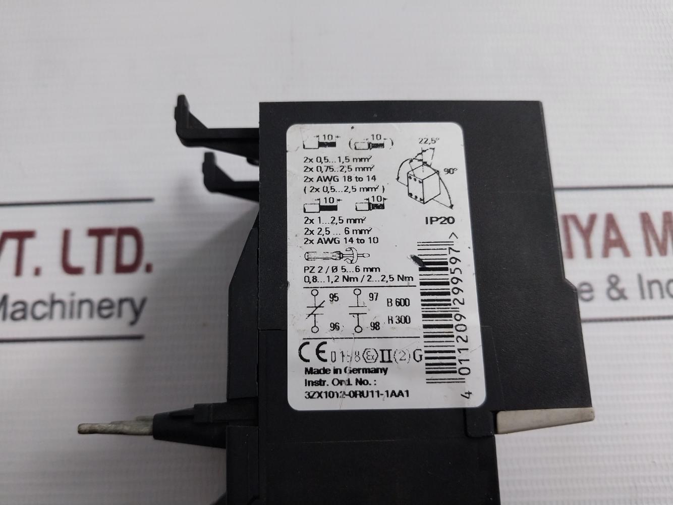 Siemens 3Ru1126-4Ab0 Thermal Overload Relay 690V 110-160A