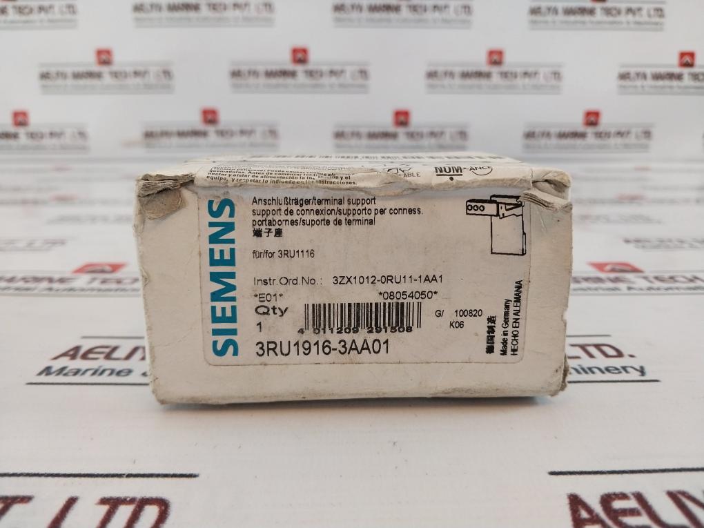 Siemens 3RU1916-3AA01 Screw Terminal Auxiliary Circuit For Overload Relay