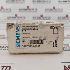 Siemens 3RU1916-3AA01 Screw Terminal Auxiliary Circuit For Overload Relay