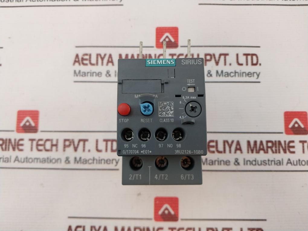 Siemens 3Ru2126-1Gb0 Overload Relay 690V 2A