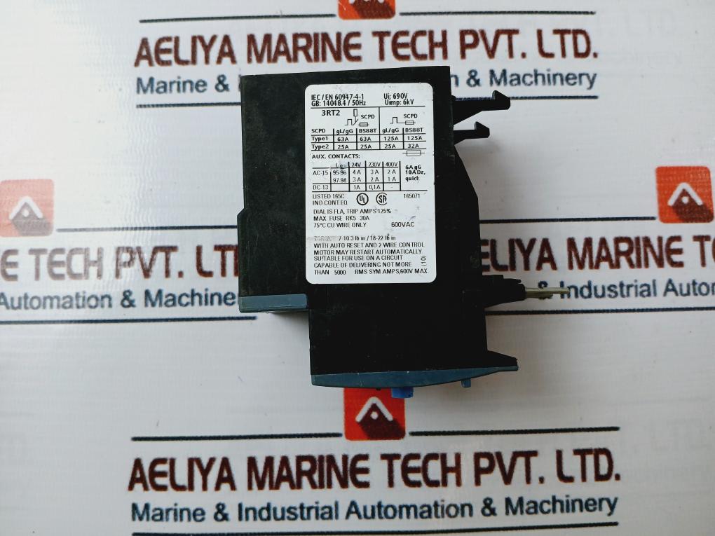 Siemens 3Ru2126-1Hb0 Overload Relay Class 10
