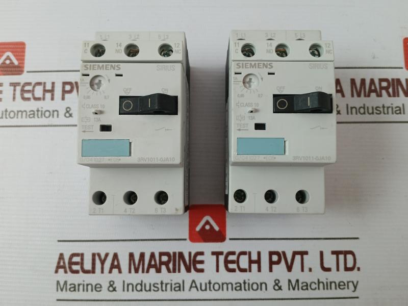 Siemens 3Rv1011-0Ja10 Circuit Breaker 50/60Hz Iec/En 60947-4-1 3Rv1901-1D
