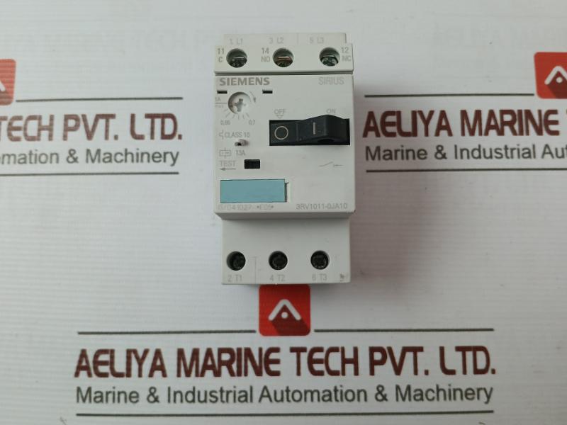 Siemens 3Rv1011-0Ja10 Circuit Breaker 50/60Hz Iec/En 60947-4-1 3Rv1901-1D
