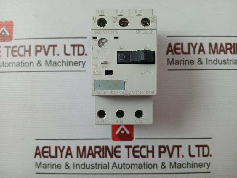 Siemens 3Rv1011-1Ka10 Circuit Breaker 50/60Hz Nq991014 Iec 60947 G/991110