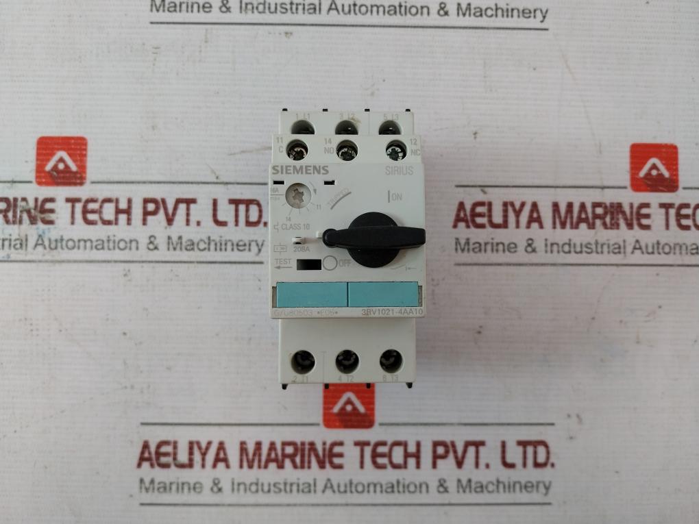 Siemens 3Rv1021-4Aa10 Circuit Breaker 3Zx1012-0Rv02-1Aa1 11-16A 600V 2-2,5Nm