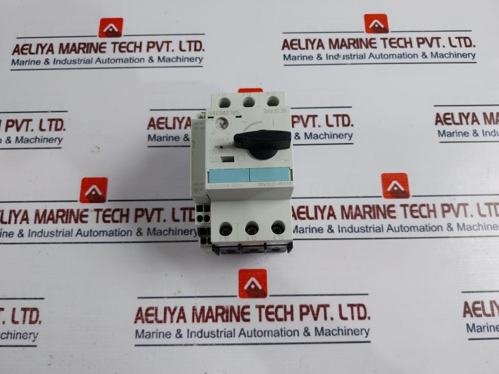 Siemens 3Rv1021-4Ba10 Circuit Breaker With 3Rv1901-2A Auxiliary Switch