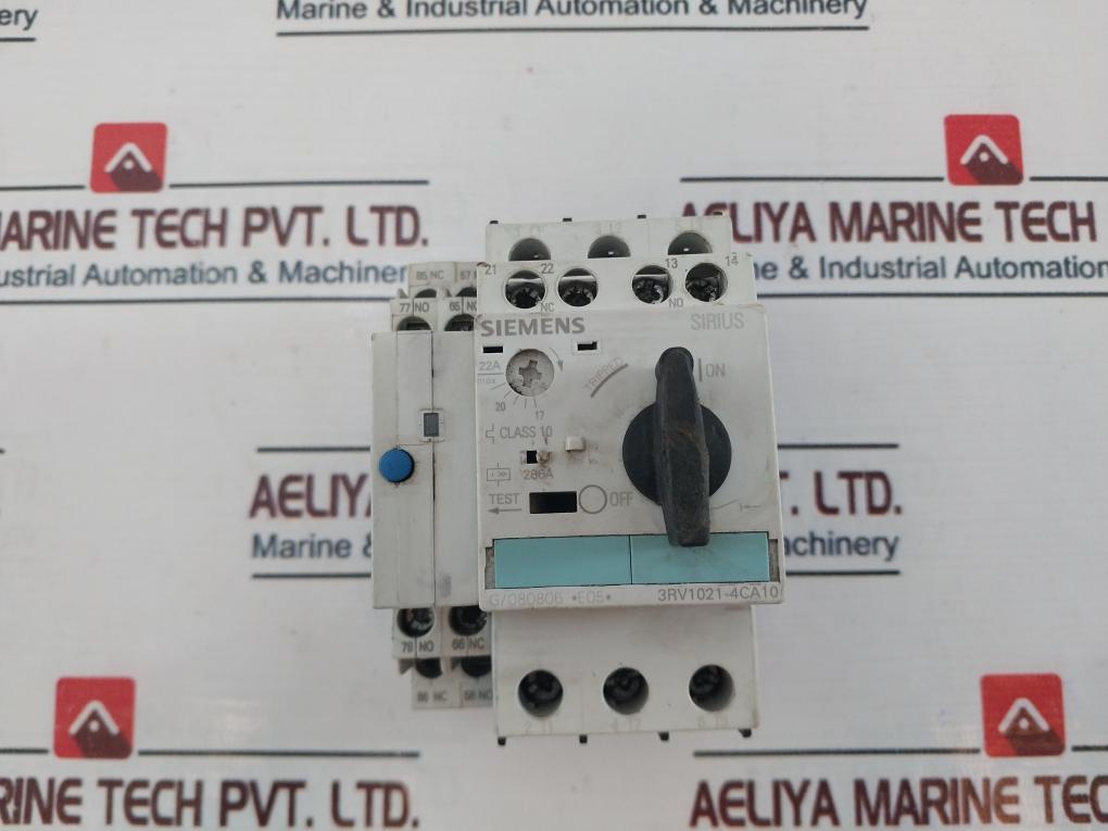 Siemens 3Rv1021-4Ca10 Circuit Breaker 600V 17-22A