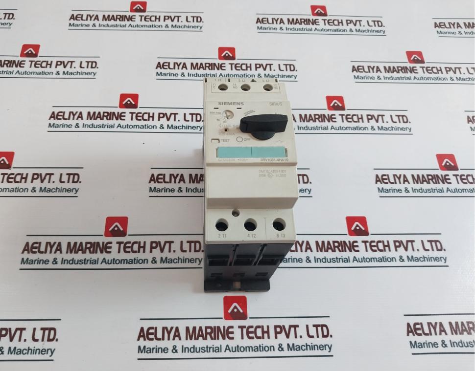 Siemens 3Rv1031-4Ha10 Motor Protection Starter 3 Pole Class 10