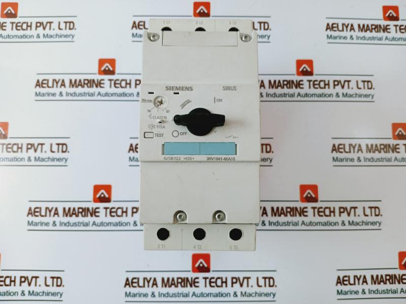 Siemens 3rv1041-4ka10 Circuit Breaker For Motor 50/60 Hz