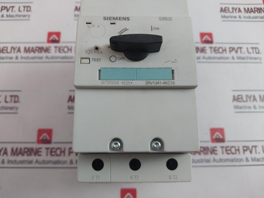Siemens 3Rv1341-4Kc10 Circuit Breaker 600V 50/60Hz