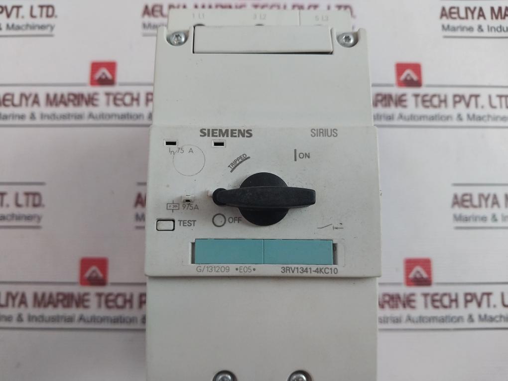 Siemens 3Rv1341-4Kc10 Circuit Breaker 600V 50/60Hz