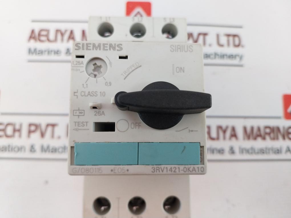 Siemens 3Rv1421-0Ka10 Motor Starter Circuit Breaker