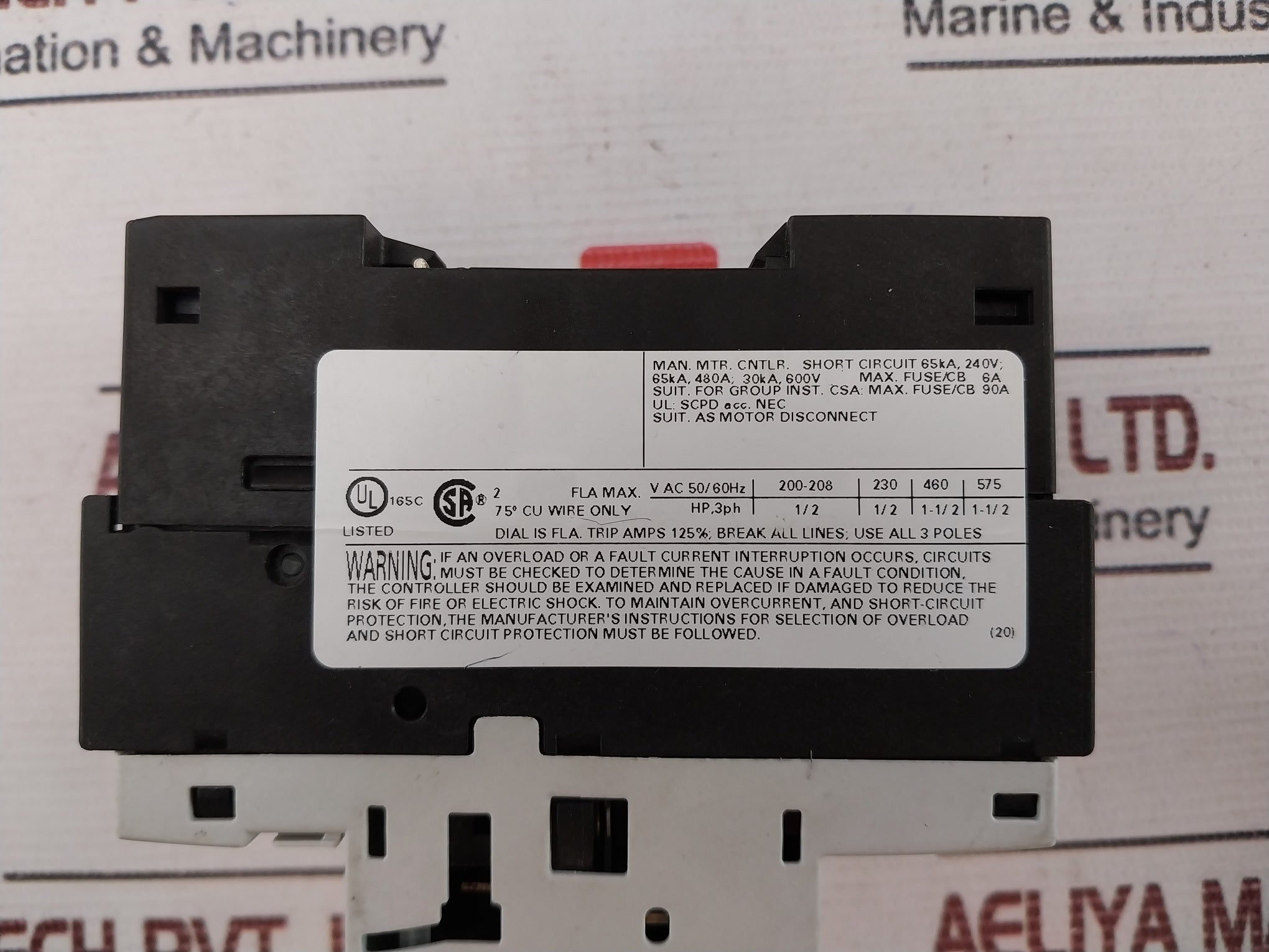 Siemens 3Rv1421-1Ba10 Circuit Breaker