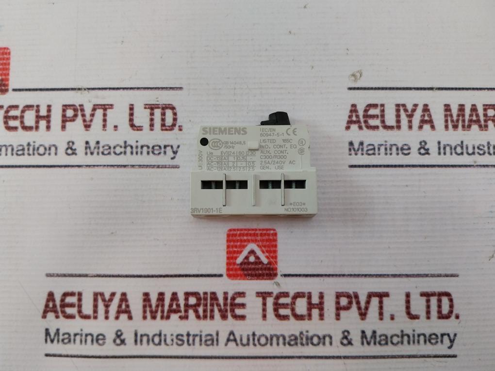 Siemens Auxiliary Contacts 3Rv1901-1E