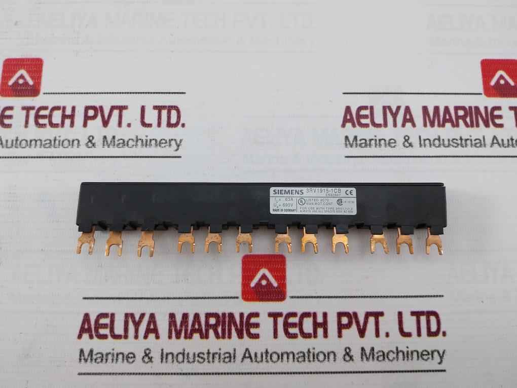 Siemens 3Rv1915-1Cb Busbar Modular 600V Ac 65A