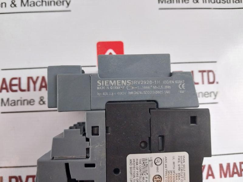 Siemens 3Rv2011-0Fa10 Sirius 3-pole Circuit Breaker