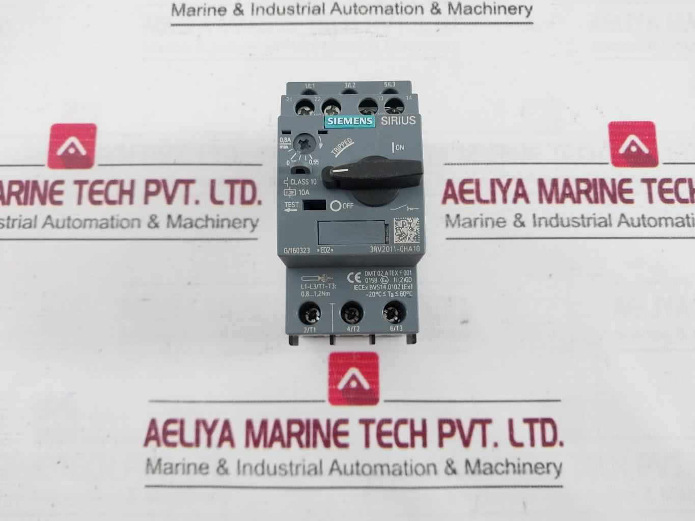 Siemens 3Rv2011-0Ha10 Circuit Breaker 50/60Hz 6Kv -20C Ta 60C