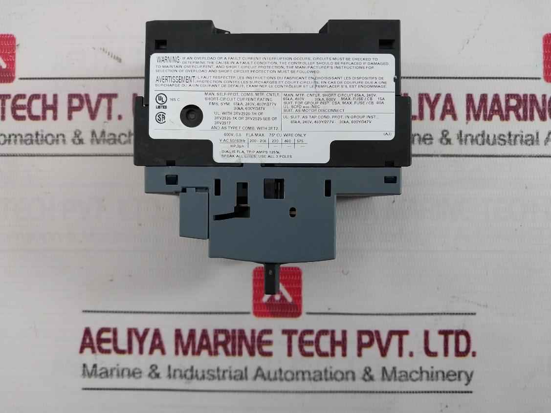 Siemens 3Rv2011-0Ha10 Circuit Breaker 50/60Hz 6Kv -20C Ta 60C