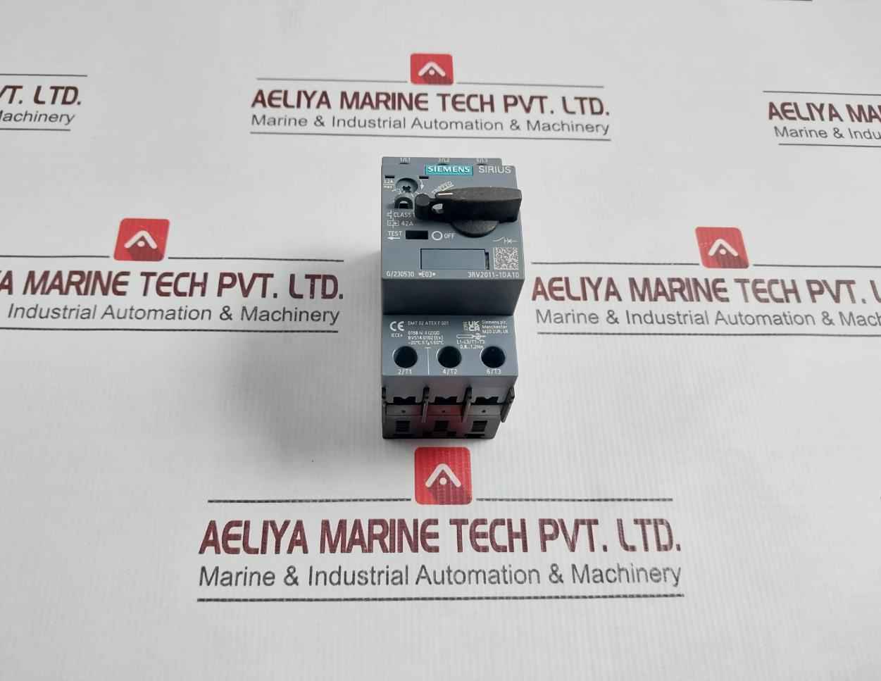 Siemens 3Rv2011-1Da10 Sirius Motor Protection Circuit Breaker 600V 50/60 Hz