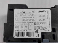 Siemens 3Rv2011-1Da10 Sirius Motor Protection Circuit Breaker 600V 50/60 Hz