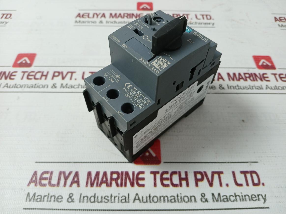 Siemens 3Rv2011-1Ea10 Circuit Breaker -20C Ta 60C 2,8-4A Max 50/60Hz