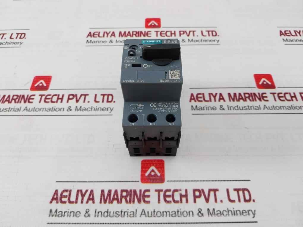 Siemens 3Rv2011-1Ea10 Circuit Breaker 6Kv -20C Ta 60C Class 10